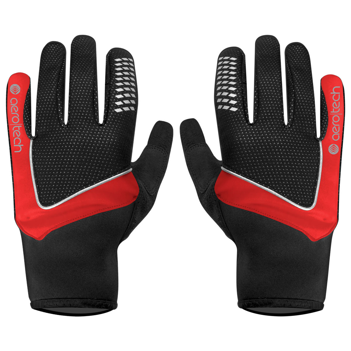 Midweight Reflective Full Finger Gel Padded Palm Bike Glove