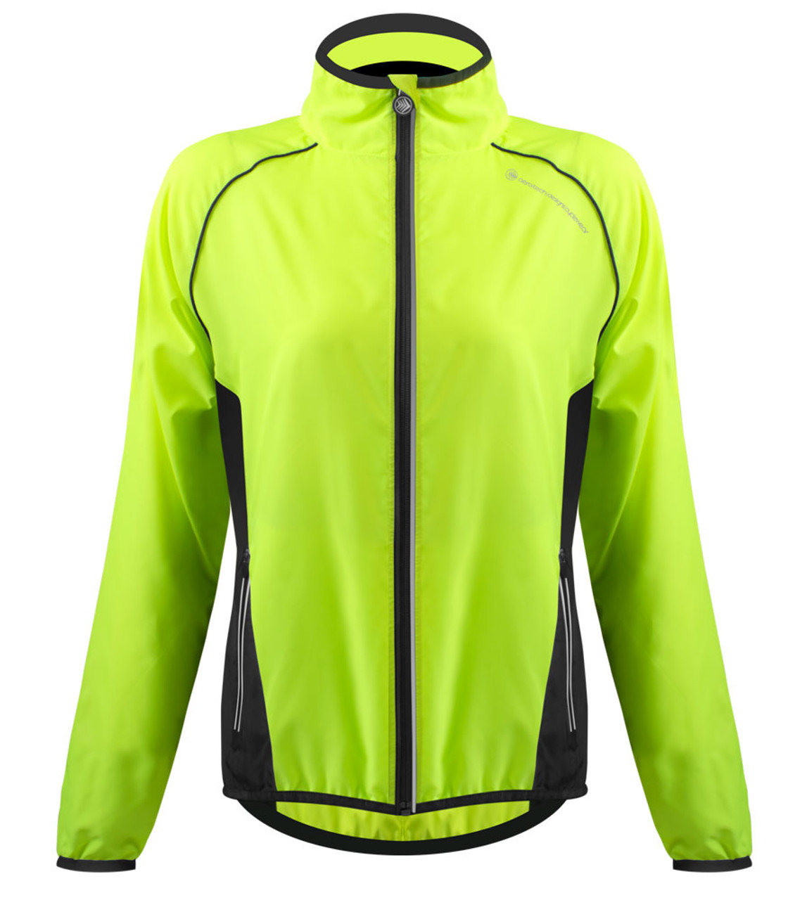 Women's Windproof Packable Safety Jacket - High Visibility Windbreaker