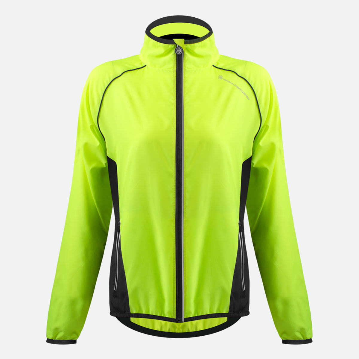 Women's Windproof Packable Safety Jacket High Visibility Windbreaker