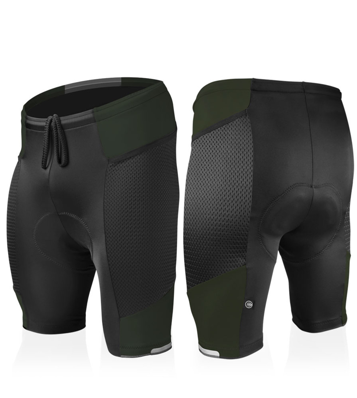 Men's Gel Touring Bike Shorts | Mesh Pockets | Performance Gel Pad