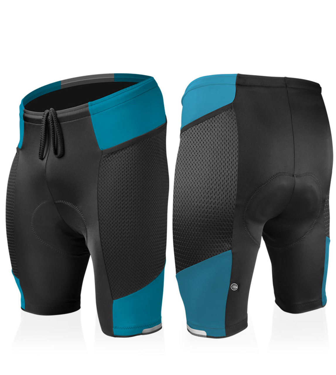 Men's Gel Touring Bike Shorts | Mesh Pockets | Performance Gel Pad