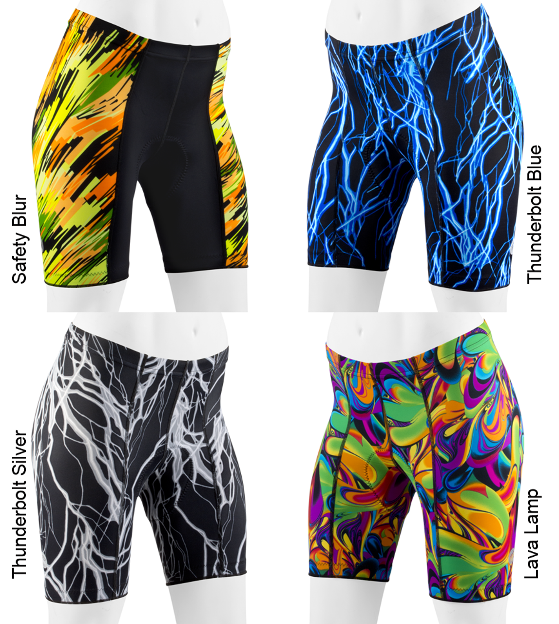 womens printed bike shorts