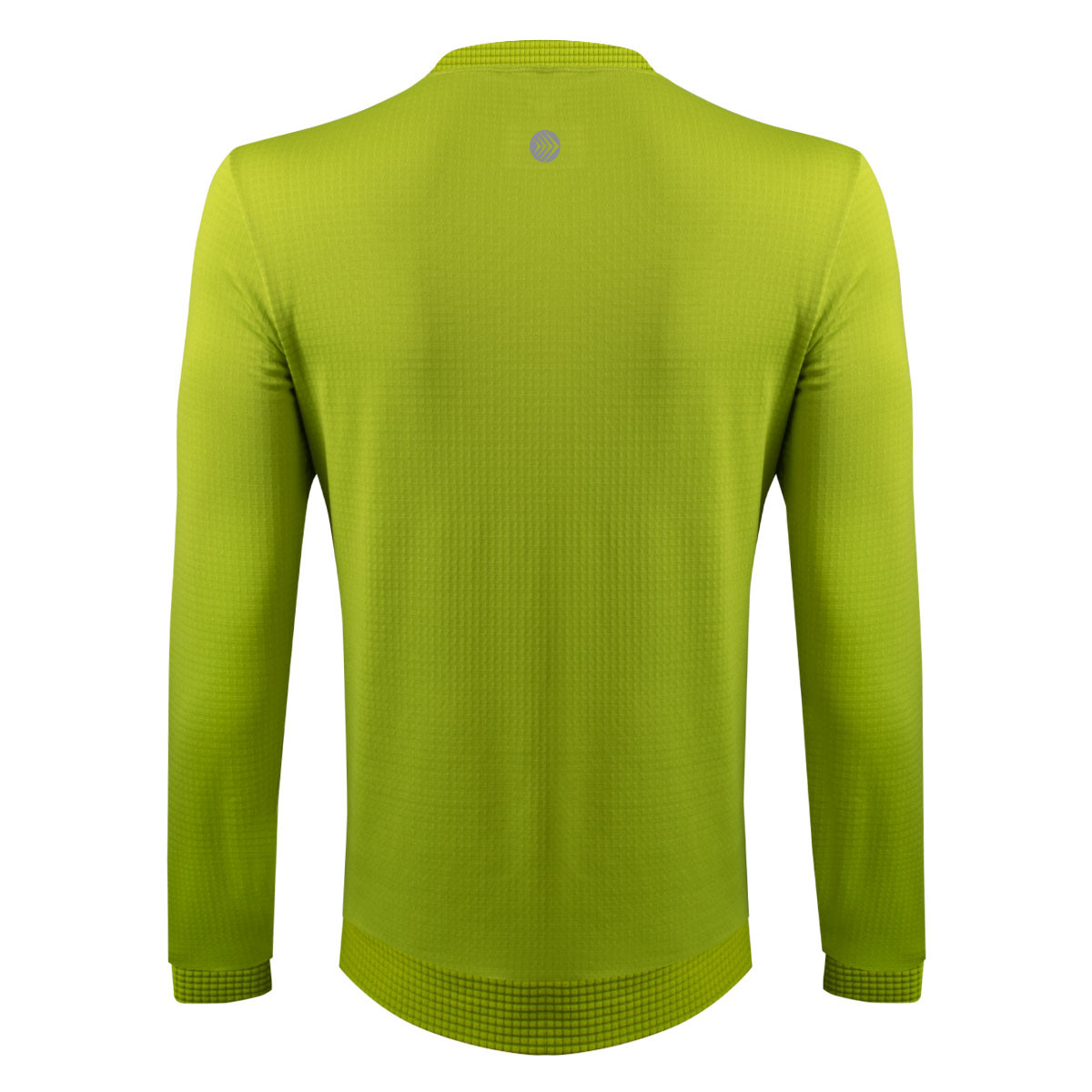 Men's PolarTec Power Grid Green Apple Long Sleeve Pullover