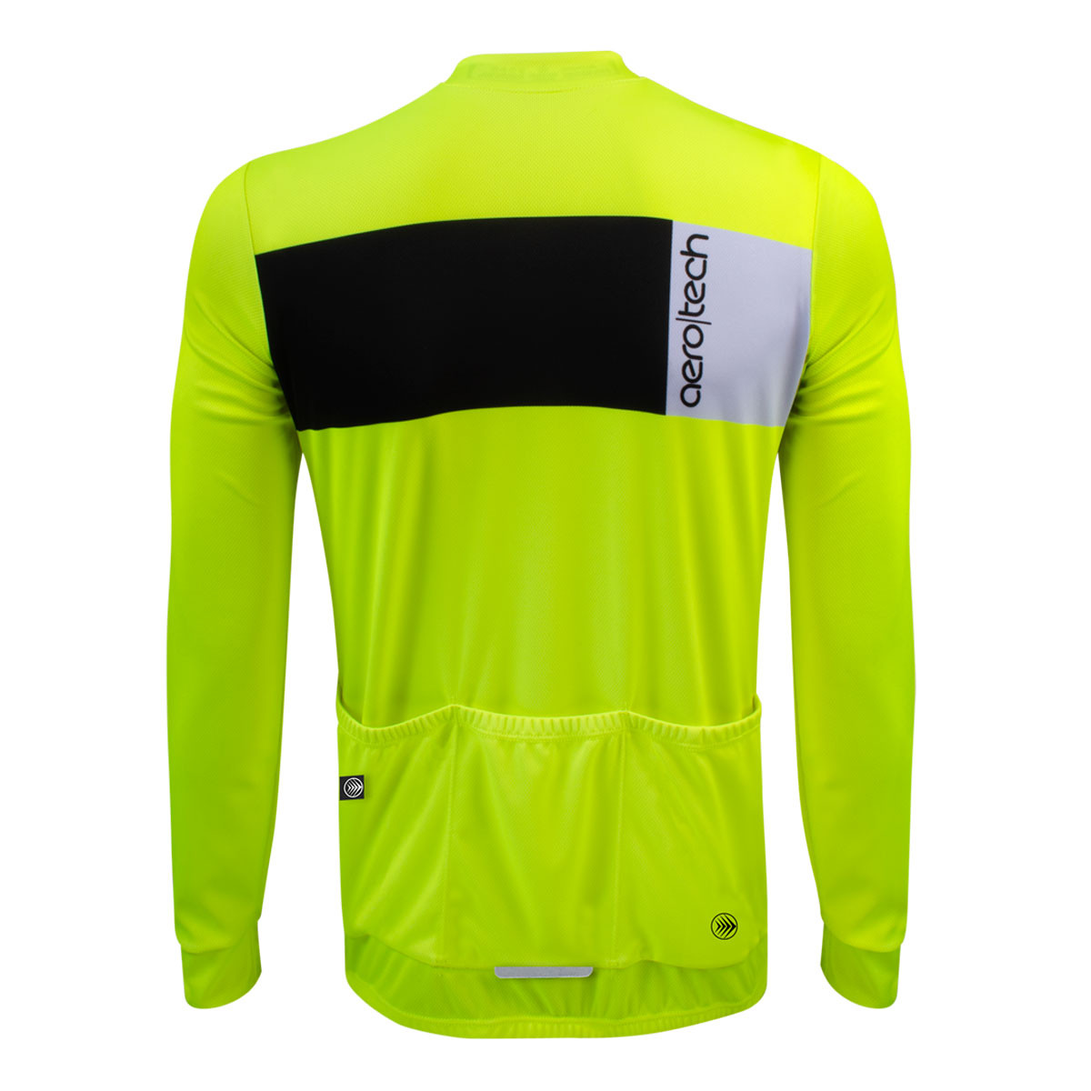 Men's Sun Protection Lightweight Long Sleeve Block Design Bike Jersey