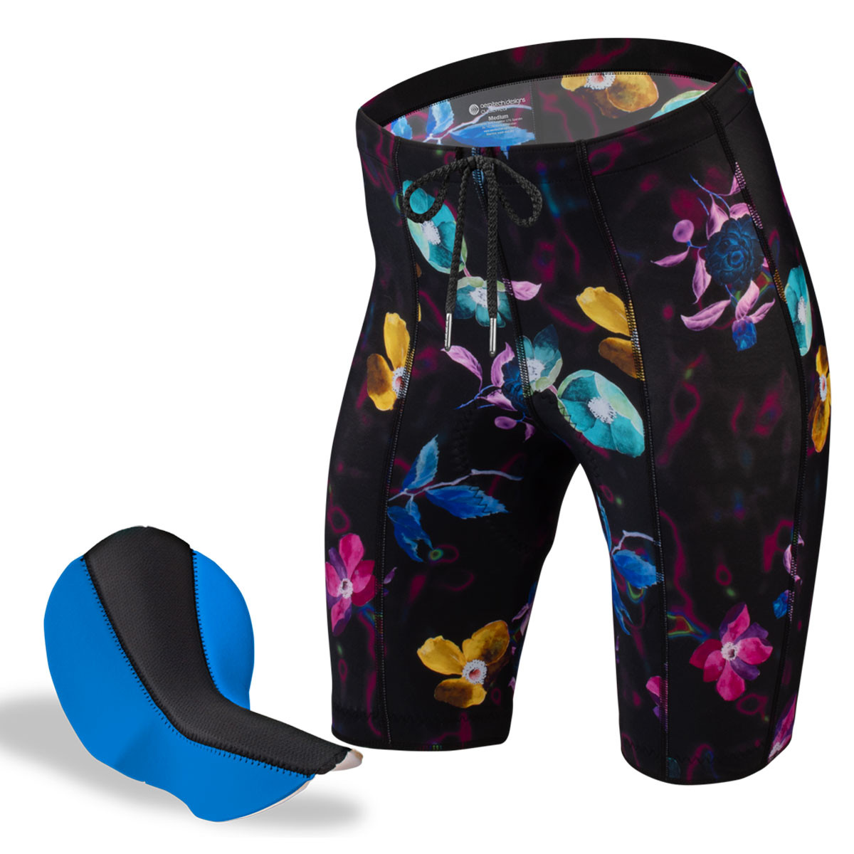 Motion Padded Bike Shorts | Wild Print Compression Spandex | Aero Tech