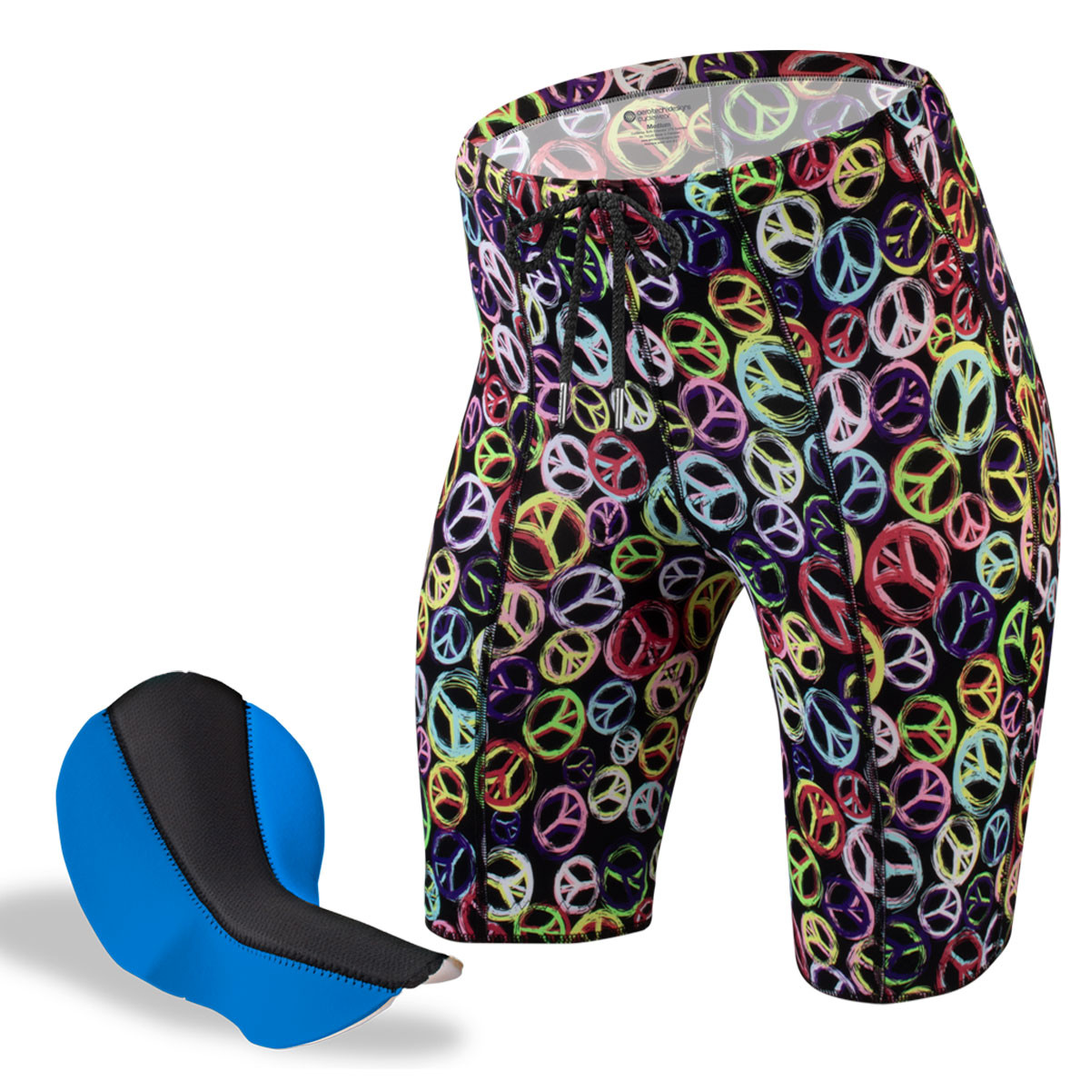 Motion Padded Bike Shorts | Wild Print Compression Spandex | Aero Tech