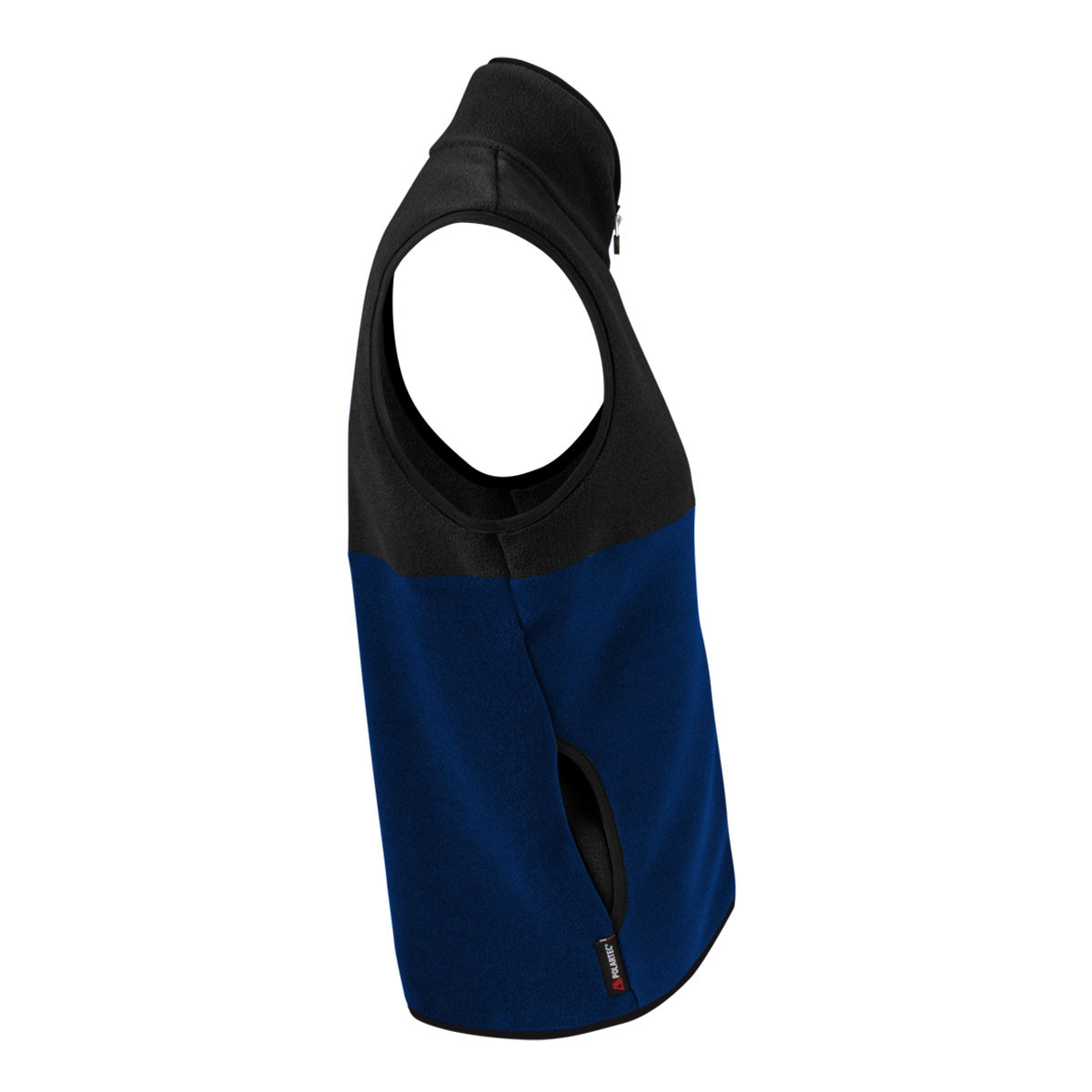 Men's PolarTec Recycled Brush Fleece Zip-Up Vest | Six