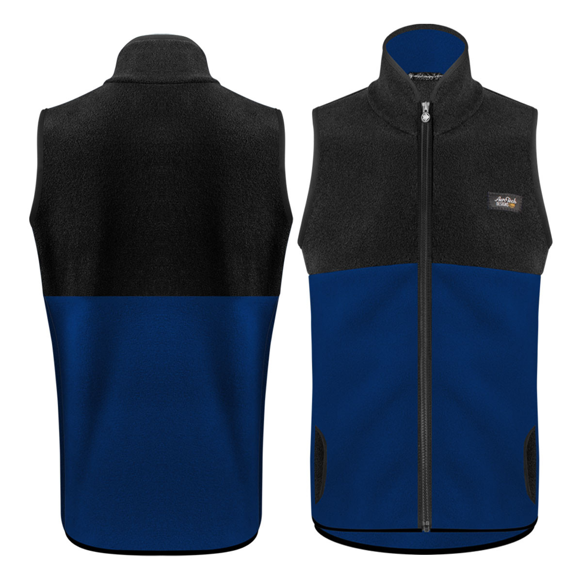 Men's PolarTec Recycled Brush Fleece Zip-Up Vest | Six Functional