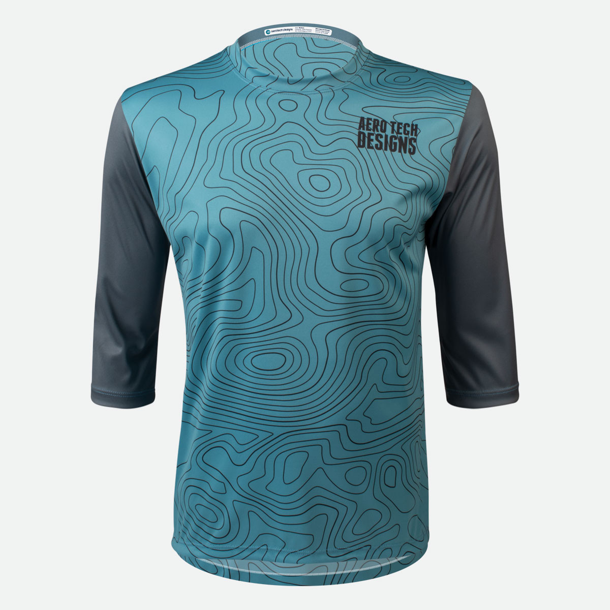マウンテンリサーチNot Original 3/4 Men's Lightweight 3/4 Sleeve MTB Tee - Topo