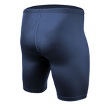 Men's USA Classic Navy Blue Compression Spandex Workout Shorts Back View Men's USA Classic Navy Blue Compression Spandex Workout Shorts Back View