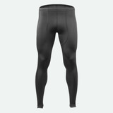 Men's Black Triumph Unpadded Compression Workout Tights Front View|black|primary