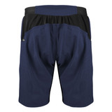 Men's Navy Blue USA MTB Baggy Shorts Back View