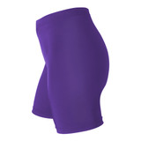 Women's Purple USA Classic Padded Bike Shorts Side View
