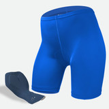 Women's Black USA Classic Padded Bike Shorts|royal|primary