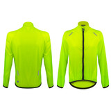 Women's USA Windproof Cycling Jacket Front and Back View Women's USA Windproof Cycling Jacket Front and Back View