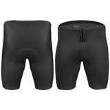 Black Triathlon Shorts for men Front and Back View Black Triathlon Shorts for men Front and Back View