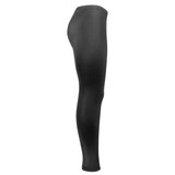 Women's Black Unpadded Spandex Tights Side View Women's Black Unpadded Spandex Tights Side View