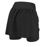 Women's Cycling Skort Padded Bike Skirt Black back Women's Cycling Skort Padded Bike Skirt Black back