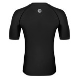 Short Sleeve Compression Shirt Black Back View Short Sleeve Compression Shirt Black Back View