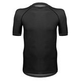 Short Sleeve Compression Shirt Black Front View Short Sleeve Compression Shirt Black Front View