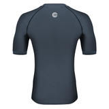 Short Sleeve Compression Shirt Charcoal Back View