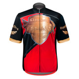 Big Man's Red Clydesdale Cycling Jersey Front