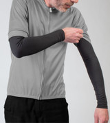 USA Classic Stretch Fleece Cold Weather Arm Warmers Model View