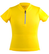 Youth Yellow Solid Color Bike Jersey|yellow|primary
