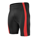Men's Classic Padded Bike Shorts Red Front View Men's Classic Padded Bike Shorts Red Front View
