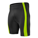 Men's Classic Padded Bike Shorts Safety Yellow FrontView Men's Classic Padded Bike Shorts Safety Yellow FrontView