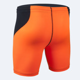 High Performance Compression Shorts Orange Back