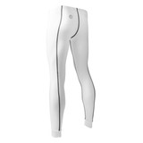 Men's White Compression Spandex Base Layer Pants Back View Men's White Compression Spandex Base Layer Pants Back View