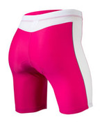 Women's Pink Triathlon Racing Shorts Back View Women's Pink Triathlon Racing Shorts Back View
