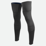 USA Classic Thermal Black Stretch Fleece Leg Warmers Off Front View USA Classic Thermal Black Stretch Fleece Leg Warmers Off Front View