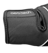 Black Windproof Full Finger Thermal Cycling Glove Cuff Detail