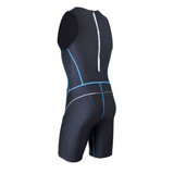 Men's Black Triathlon Suit Off Back View Men's Black Triathlon Suit Off Back View