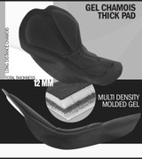 Women's Gel Touring Replacement Cycling Chamois Pad Inside View