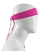 Pink Headband Tie Sweatband|pink|primary