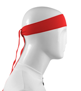 Red Headband Tie Sweatband|red|primary