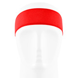 Red Headband Tie Sweatband Front