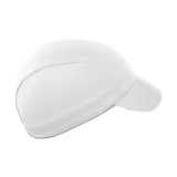 Aero Tech White Cycling Rush Cap Side View Aero Tech White Cycling Rush Cap Side View
