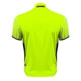 Aero Tech Elite Recumbent Bicycle Jersey in Safety Yellow Back Aero Tech Elite Recumbent Bicycle Jersey in Safety Yellow Back