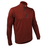 Men's Merino Wool Rust Long Sleeve Cycling Jersey|rust|primary Men's Merino Wool Rust Long Sleeve Cycling Jersey|rust|primary