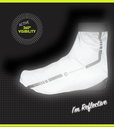 AeroReflective Cycling Shoe Covers | High Visibility Windproof Reflective | Mid-Weight Shoe Cover AeroReflective Cycling Shoe Covers | High Visibility Windproof Reflective | Mid-Weight Shoe Cover