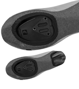 cycling shoe has opening for clipless pedals cycling shoe has opening for clipless pedals