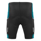 Men's All Day Padded Cycling Shorts in Teal Back View Men's All Day Padded Cycling Shorts in Teal Back View