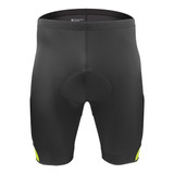 Men's All Day Padded Cycling Shorts in Safety Yellow Front View Men's All Day Padded Cycling Shorts in Safety Yellow Front View
