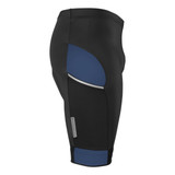 Men's All Day Padded Cycling Shorts in Navy Blue Side View Men's All Day Padded Cycling Shorts in Navy Blue Side View