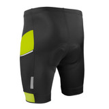 Men's All Day Padded Cycling Shorts in Safety Yellow Off Back View Men's All Day Padded Cycling Shorts in Safety Yellow Off Back View