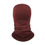 Balaclava Face Mask in Rust Back View Balaclava Face Mask in Rust Back View